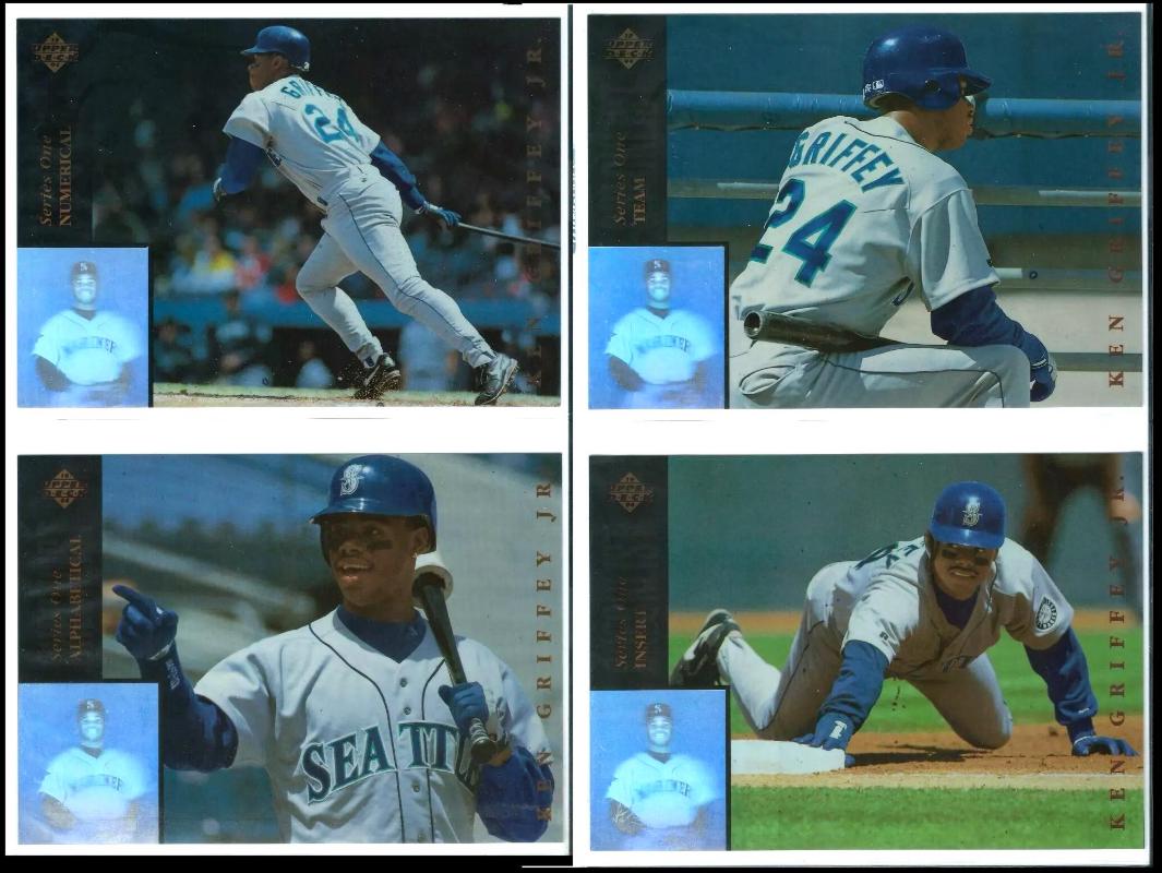 Ken Griffey Jr -  1994 Upper Deck JUMBOS - COMPLETE SET (4)  cards value