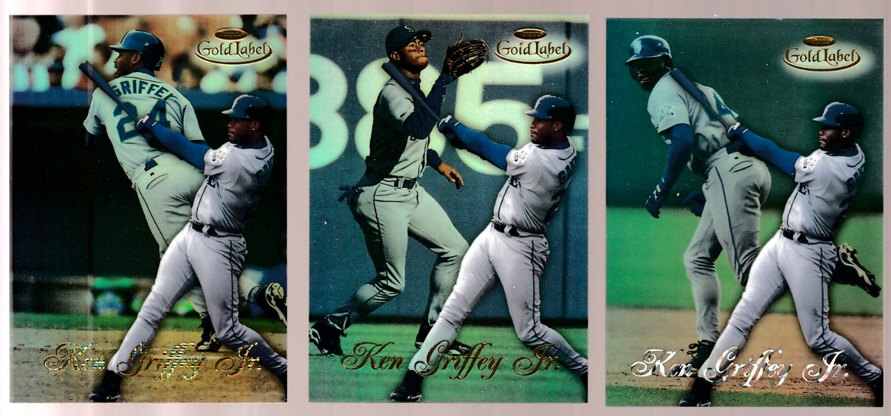 Ken Griffey Jr - 1998 Topps Gold Label #100 - ALL THREE !!! Class 1,2 & 3  cards value