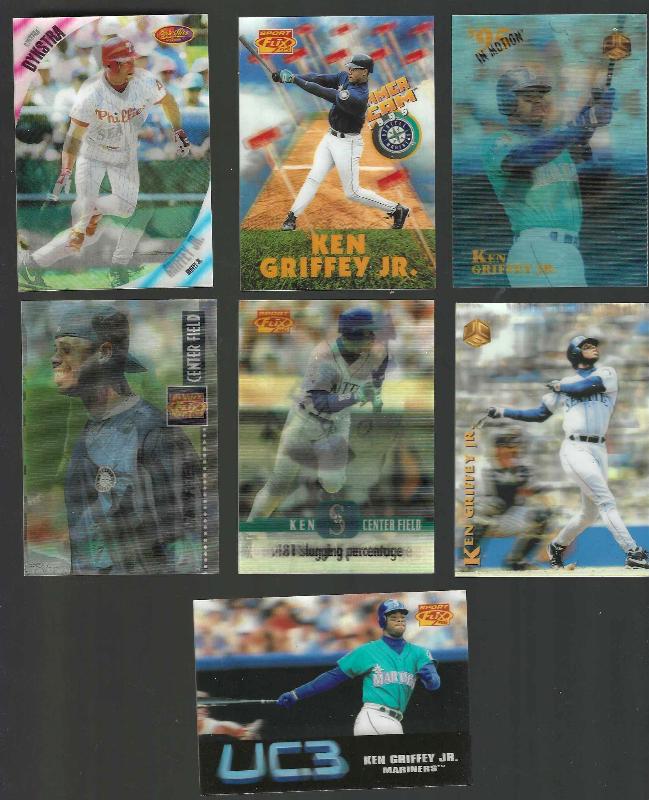 Ken Griffey Jr -   Sportflics/UC3 (1994-1996) - Lot of (8) Special cards  cards value