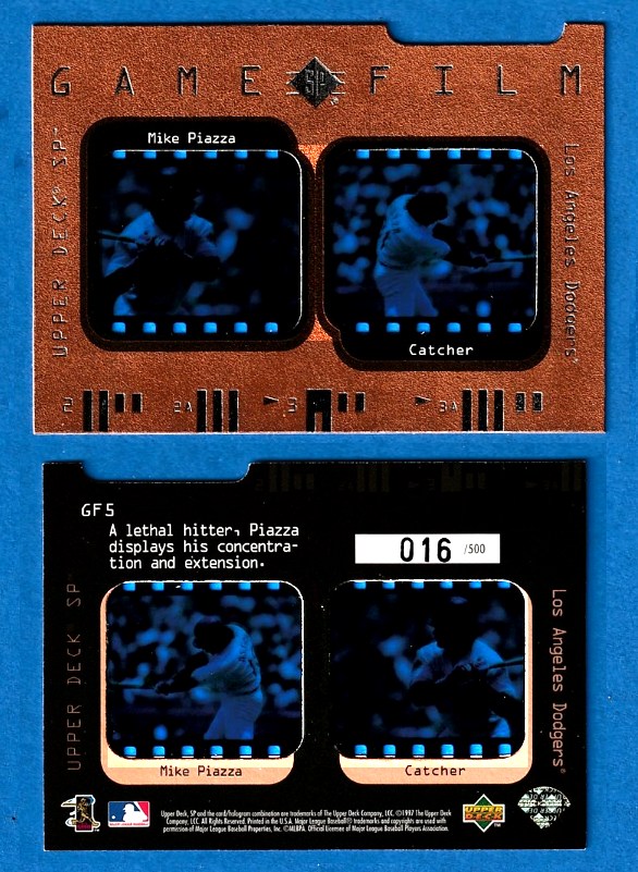Mike Piazza - 1997 SP Game Film #GF5 (Dodgers)  cards value