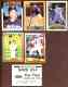 Nolan Ryan  - 1993 Brookshire Bros. Stickers - Lot of (6) diff. (1986-90)