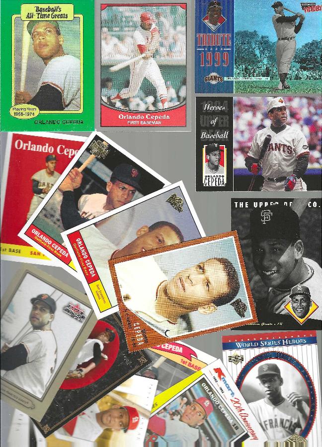 Orlando Cepeda - Lot of (16) different  cards value