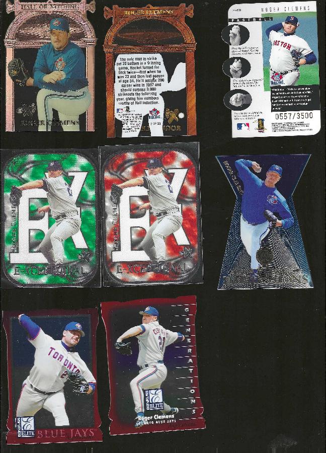 Roger Clemens - 2000 Skybox E-X E-Xceptional #13 GREEN DIE-CUT [#/999]  cards value
