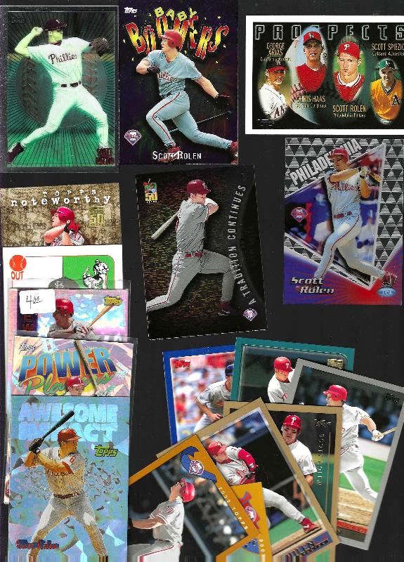 Scott Rolen -  TOPPS Collection - (1996-2003) - Lot of (24) different !!!  cards value
