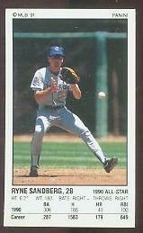 Ryne Sandberg {1} - 1991 Panini Sticker #40 - Lot of (50) (Cubs,HOF)  cards value
