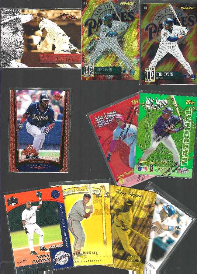 Tony Gwynn - 2001 Donruss Elite PASSING..TORCH #PT-17 [#/500] w/Stan Musial  cards value