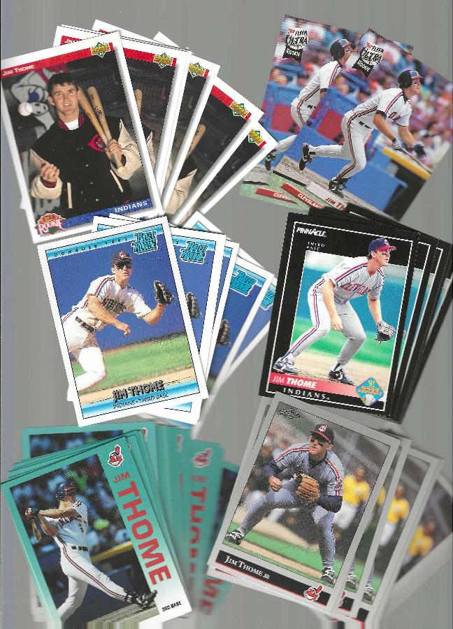 Jim Thome -  1992 ROOKIES & 1st year -  Lot of (55)  cards value
