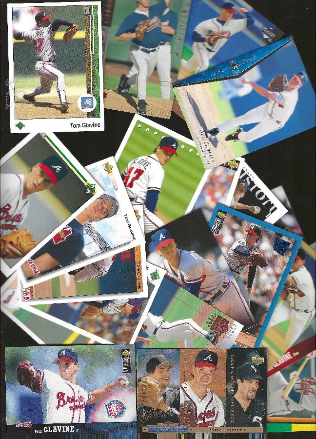 Tom Glavine -  UPPER DECK (1989-1998) - Lot of (30) different w/inserts  cards value