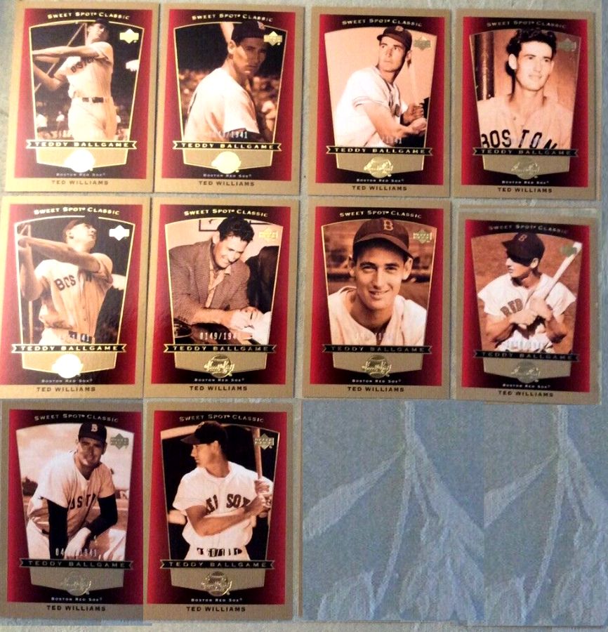 Ted Williams - 2003 Sweet Spot 'Teddy Ballgame' - Lot of (6) different  cards value