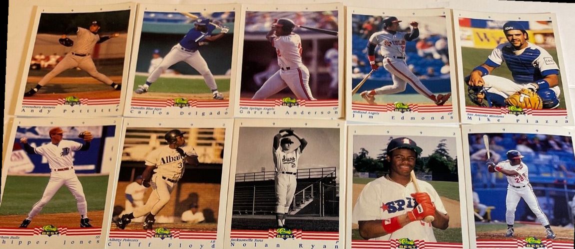 1992 Classic Best MINOR LEAGUE - COMPLETE SET in PAGES/Sheets (450 cards)  cards value