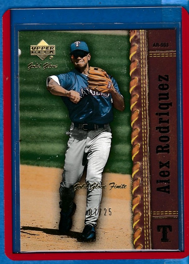 Alex Rodriguez - 2001 Upper Deck Gold Glove #23 FINITE [#/25] (Rangers)  cards value