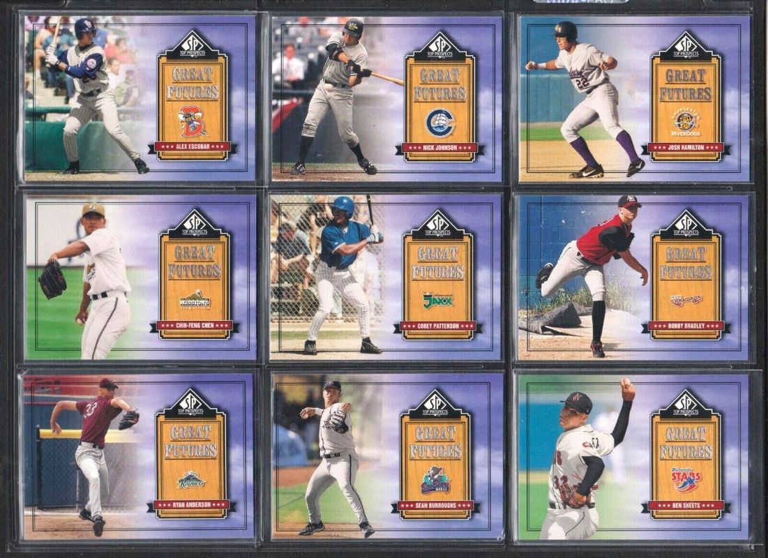 2001 SP Top Prospects - GREAT FUTURES - Minor League Insert Set (15 cards)  cards value