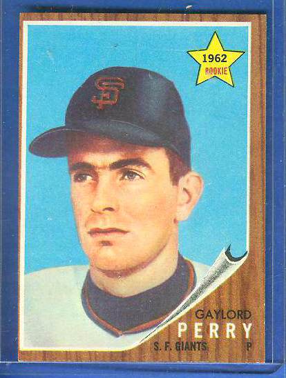 1962 Topps #199 Gaylord Perry ROOKIE (Giants)  cards value