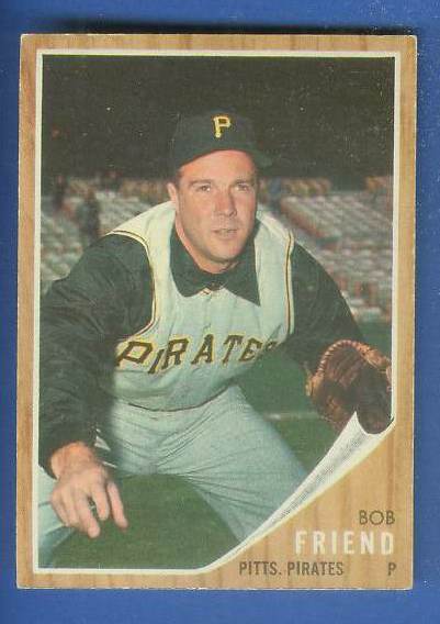 1962 Topps #520 Bob Friend (Pirates)  cards value