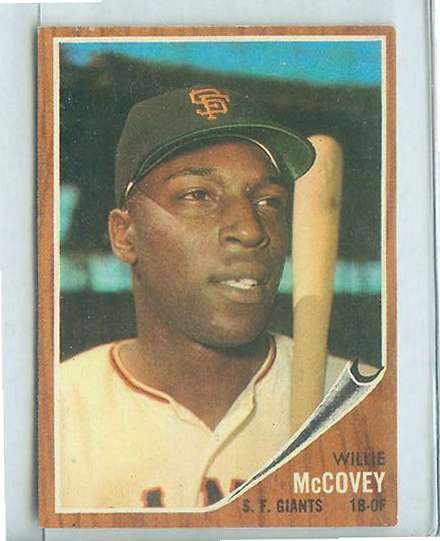 1962 Topps #544 Willie McCovey SHORT PRINT HIGH # (Giants)  cards value