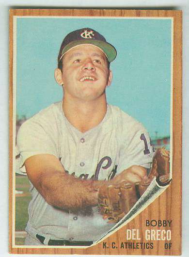1962 Topps #548 Bobby Del Greco HIGH # (A's)  cards value