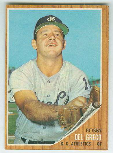 1962 Topps #548 Bobby Del Greco HIGH # (A's)  cards value