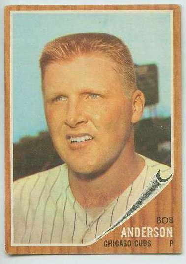 1962 Topps #557 Bob Anderson SHORT PRINT HIGH # (Cubs)  cards value