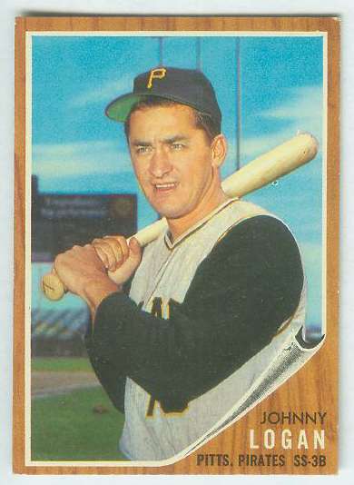 1962 Topps #573 Johnny Logan HIGH # (Pirates)  cards value