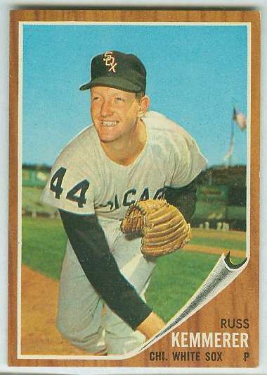 1962 Topps #576 Russ Kemmerer SHORT PRINT HIGH # (White Sox)  cards value