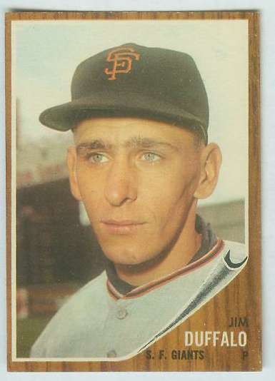 1962 Topps #578 Jim Duffalo HIGH # (Giants)  cards value