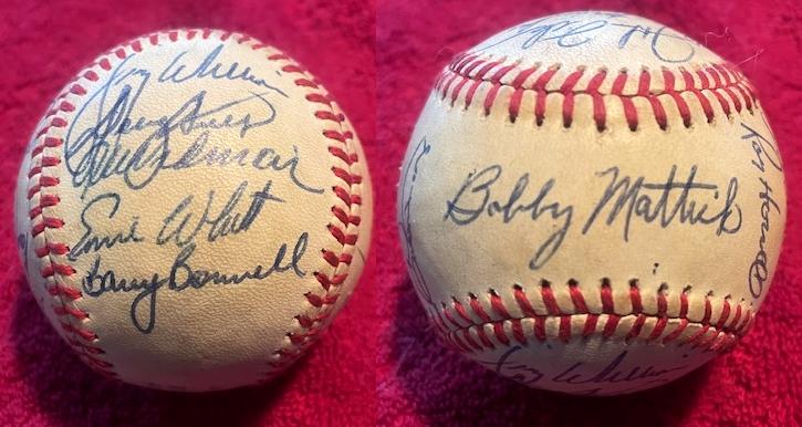 1980 Blue Jays - Team Signed/AUTOGRAPHED baseball [#14q] w/22 Signatures  cards value