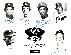 L.A. Dodgers - Multi-Signed 1983 Dodgers 25th Anniv. B&W Photo (8-1/2x11)