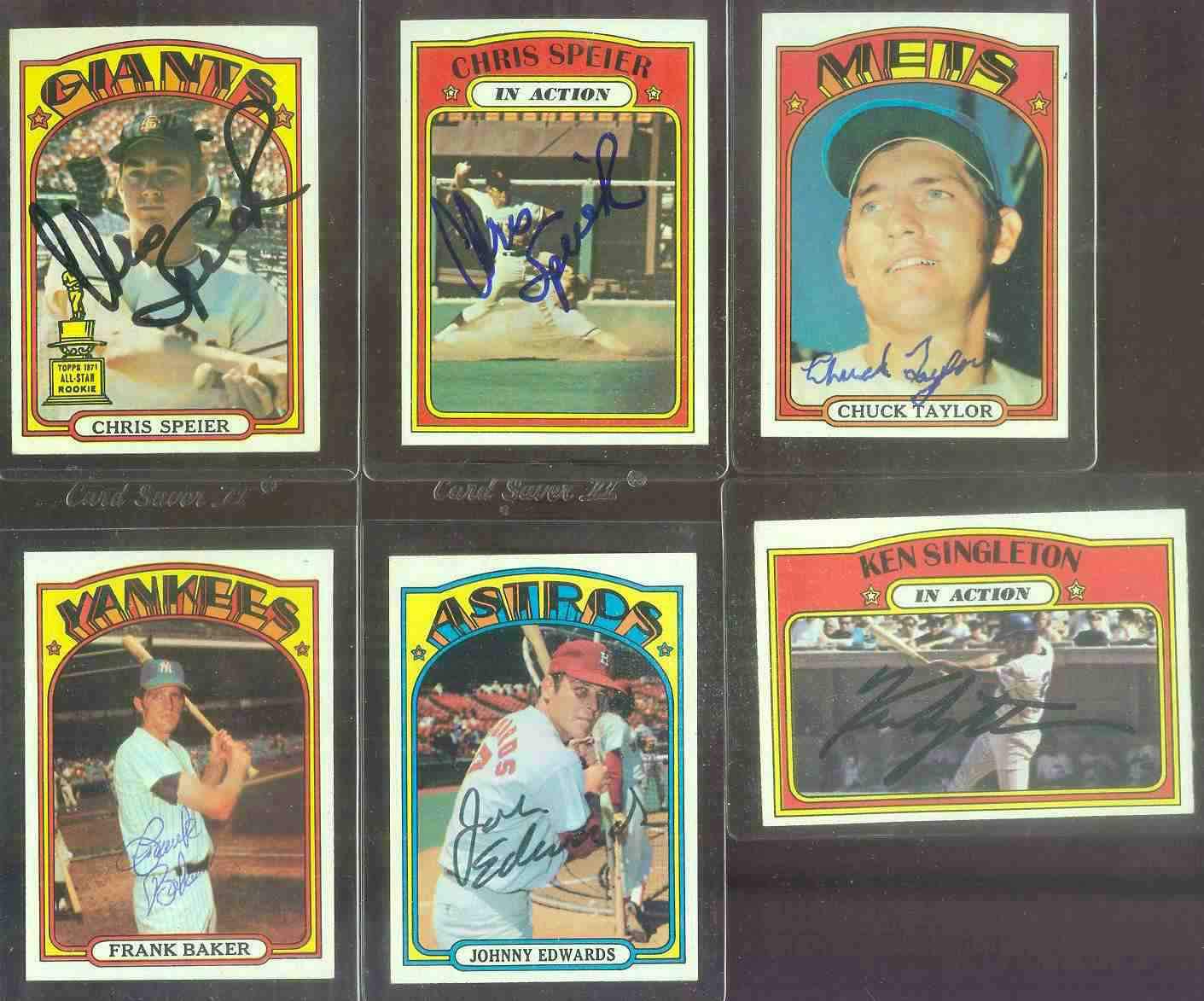 AUTOGRAPHED 1972 Topps #416 Johnny Edwards w/PSA/DNA Auction LOA (Astros)  cards value