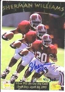 Sherman Williams - 1995 Signature Rookies #11 AUTOGRAPHED ROOKIE (Cowboys)  cards value