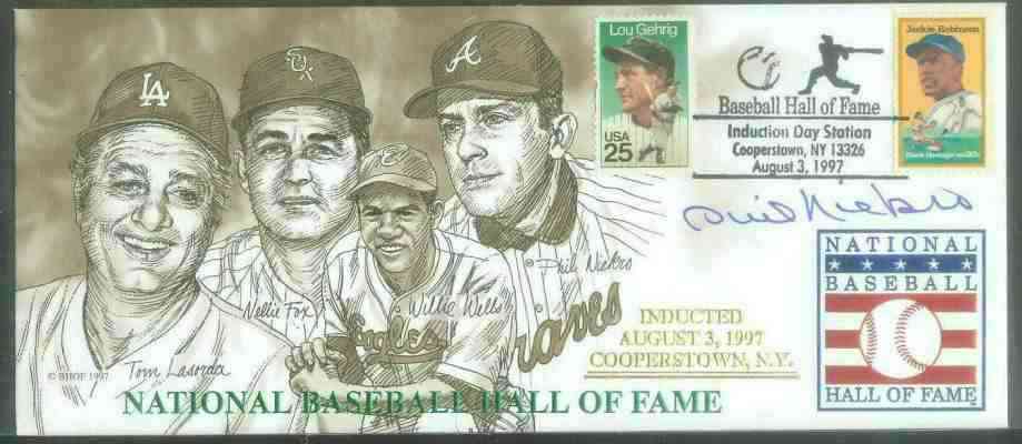 Hall-of-Fame 1997 Induction Envelope - SIGNED by Phil Niekro (Braves)  cards value