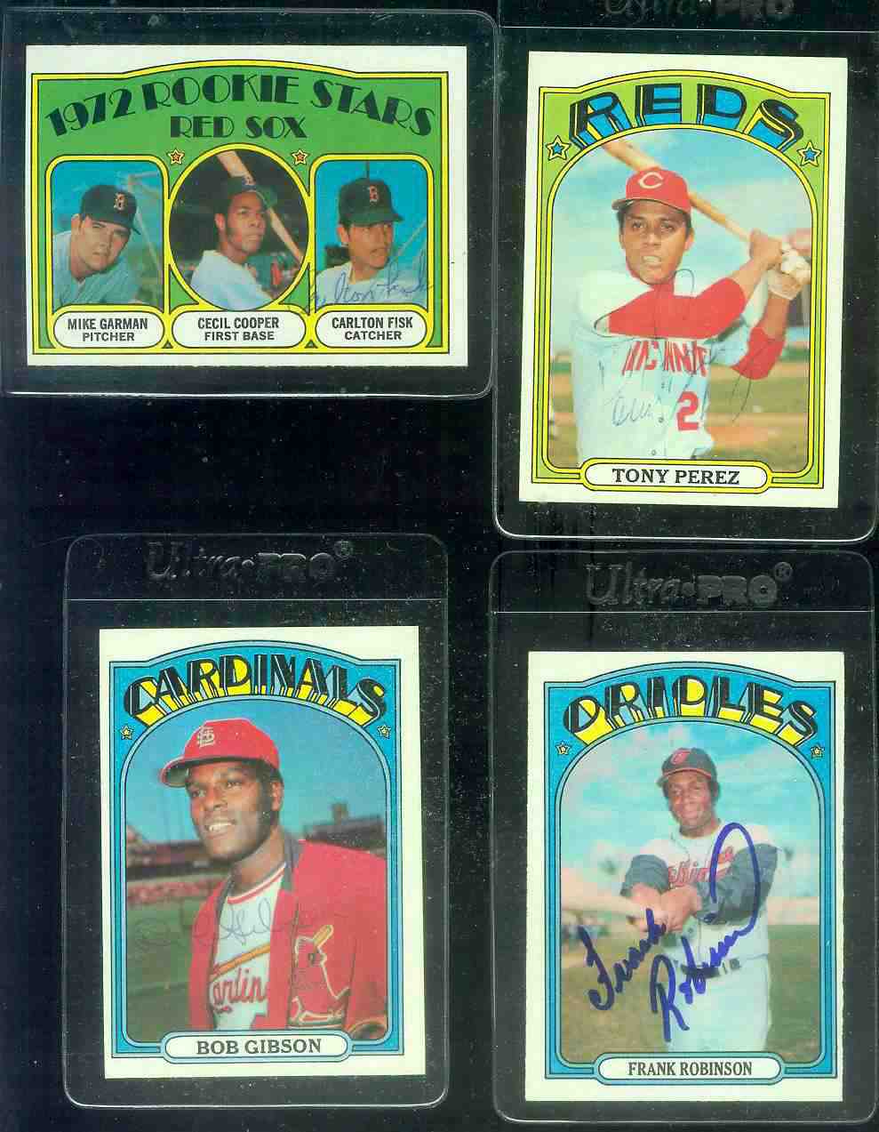 AUTOGRAPHED 1972 Topps # 79 Carlton Fisk ROOKIE w/PSA/DNA LOA (Red Sox)  cards value