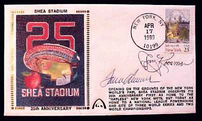 Tom Seaver/J. Koosman - 1989 DUAL-AUTOGRAPHED Gateway Cachet SHEA STADIUM  cards value