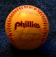 1985 Phillies - Team Signed/AUTOGRAPHED baseball [#ed4-02] w/9 Signatures