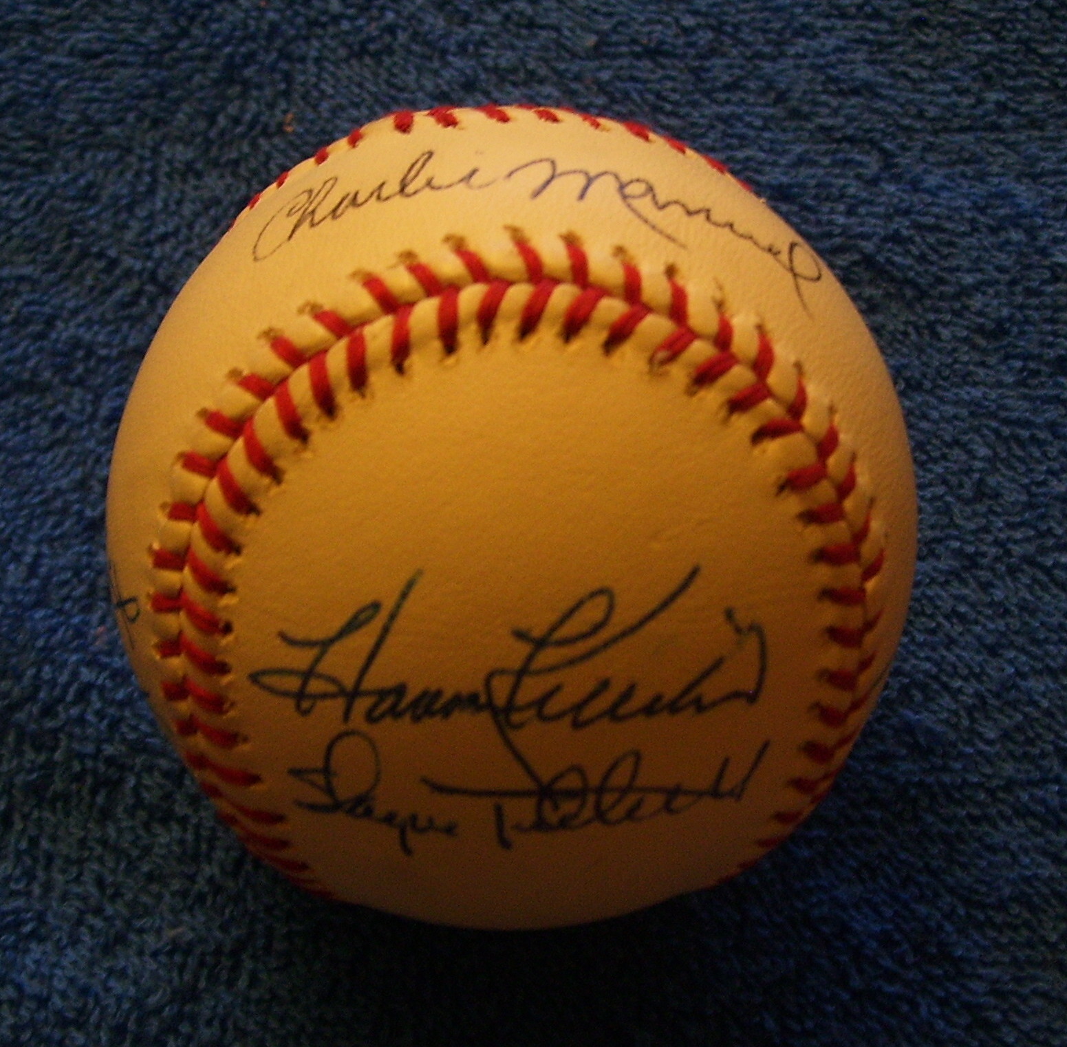 Multi-Signed/AUTOGRAPHED baseball [#ed4-03] (6) with HARMON KILLEBREW !!!  cards value