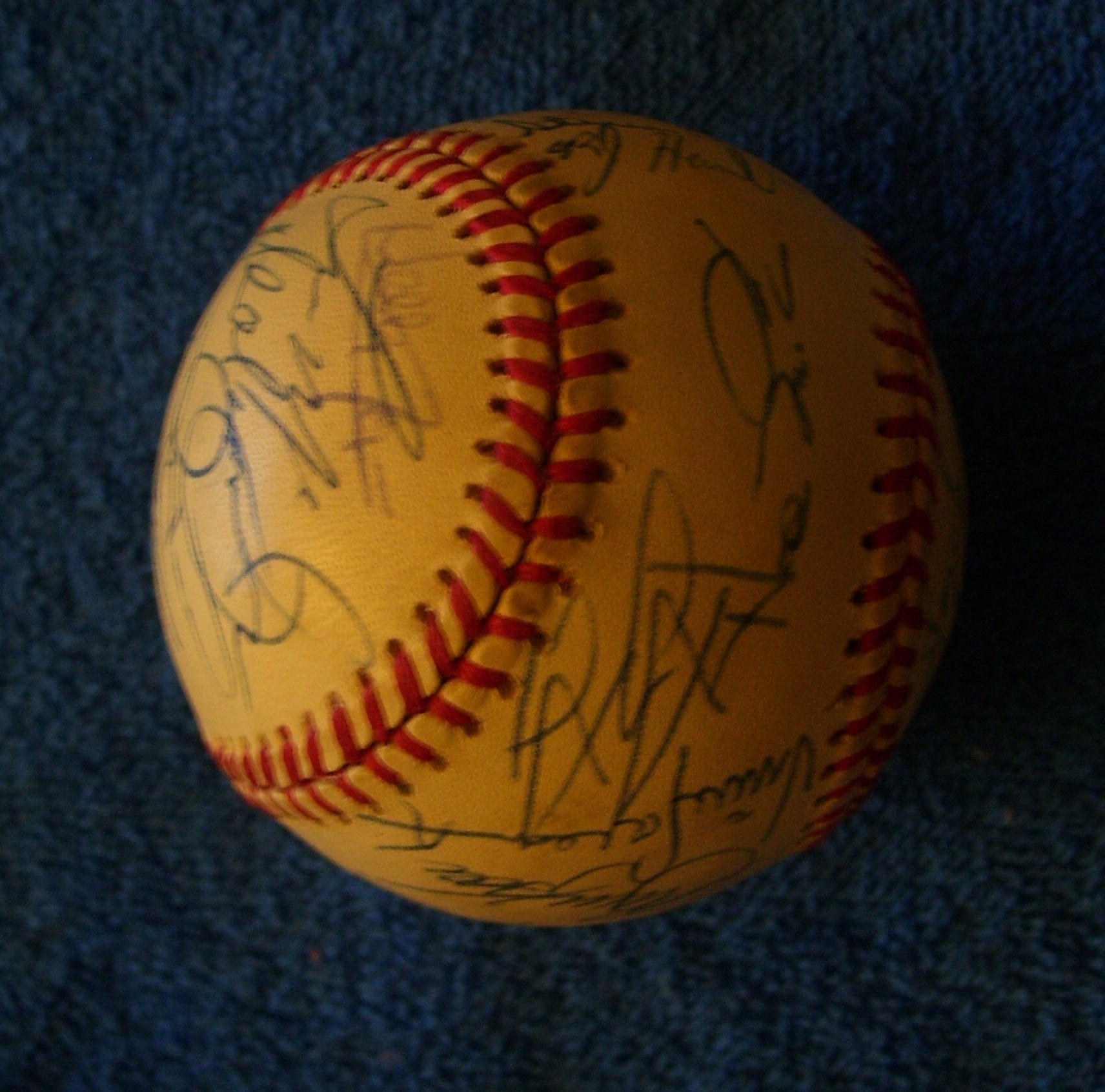 1994 Royals - Team Signed/AUTOGRAPHED baseball [#ed4-07] w/30 Signatures  cards value
