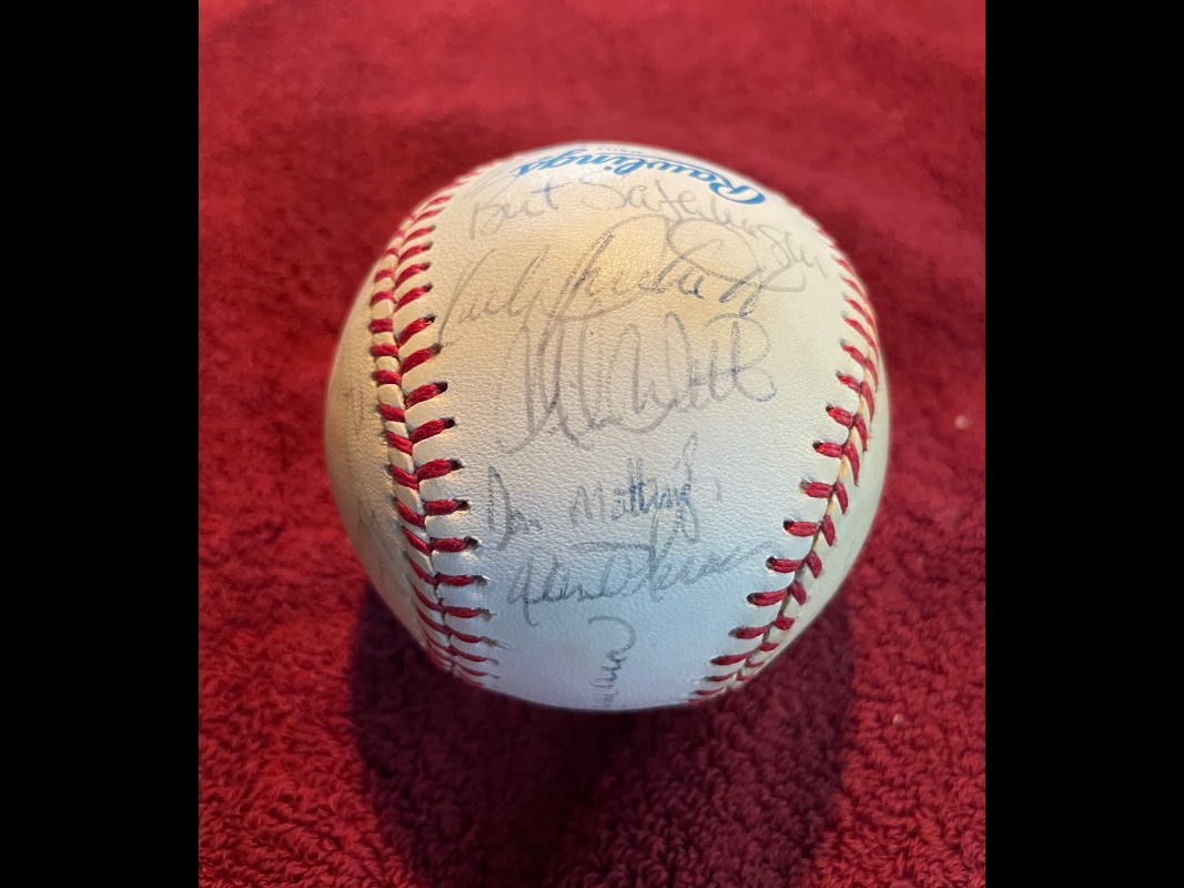 1987 MLB All-Stars - autographed baseball [#8-12] w/25 Signatures [654]  cards value