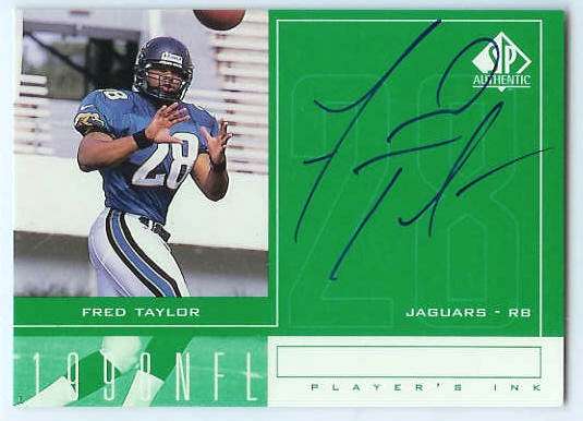 Fred Taylor - 1998 SP Authentic 'Player's Ink' AUTOGRAPH (Jaguars)  cards value