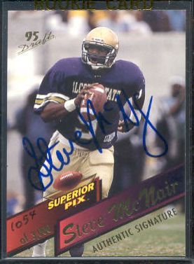Steve McNair - 1995 Superior Pix #3 AUTOGRAPHED ROOKIES [#d/3000]Lot of 10  cards value