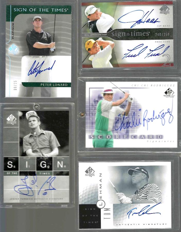 Jay Haas/Fred Funk -2004 SP Auth. GOLF Sig..Times DUAL AUTOGRAPHED [#/250]  cards value