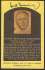 Hank Greenberg - AUTOGRAPHED (LOA) Hall-Fame Gold Plaque Postcard (on back