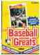 1989 Swell BASEBALL GREATS - Wax Box (36 packs,10 cards/pack=360 cards)