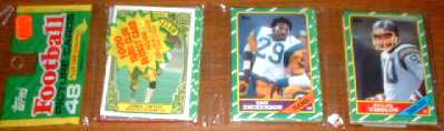 1986 Topps Football - Rack pack (Equals 3 wax packs)  cards value