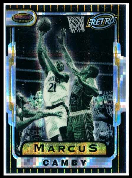 Marcus Camby - 1996-97 Bowman's Best 'Retro' #TB19 ATOMIC REFRACTOR Basketball cards value