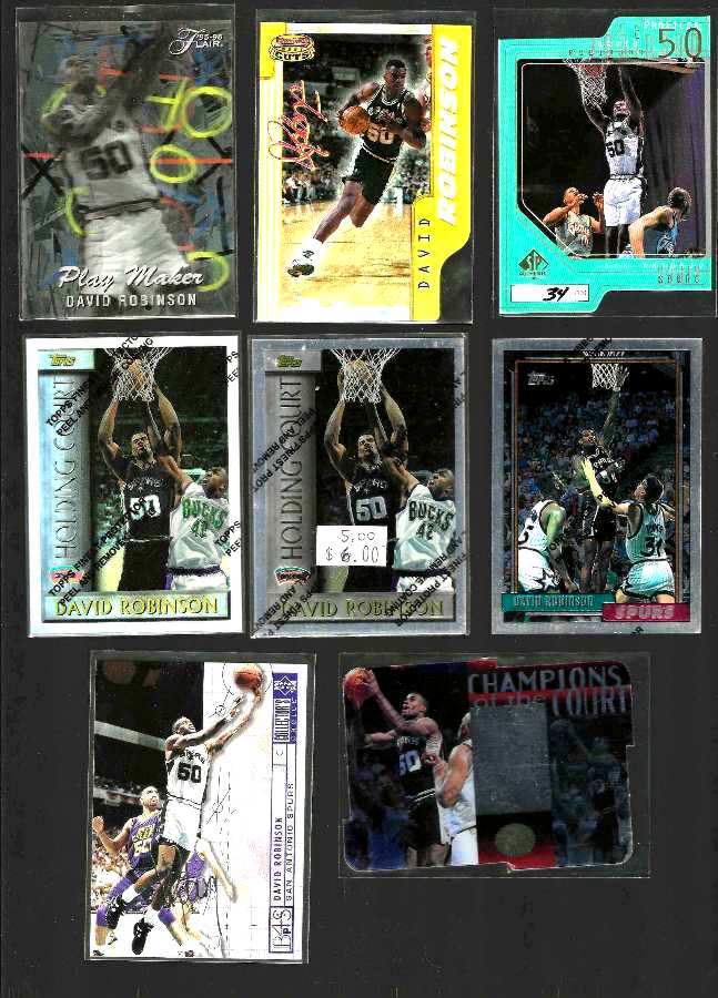 David Robinson - 1994-95 Coll. Choice #176 SPANISH GOLD SIGNATURE (Spurs) Basketball cards value
