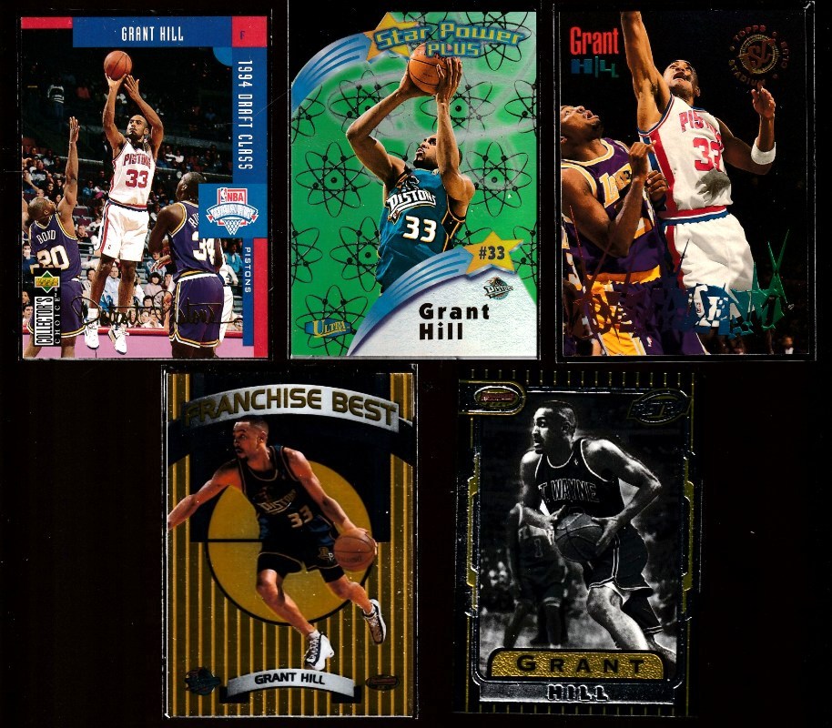 Grant Hill - 1994-95 Collector's Choice #409 ROOKIE GOLD (Pistons) Basketball cards value