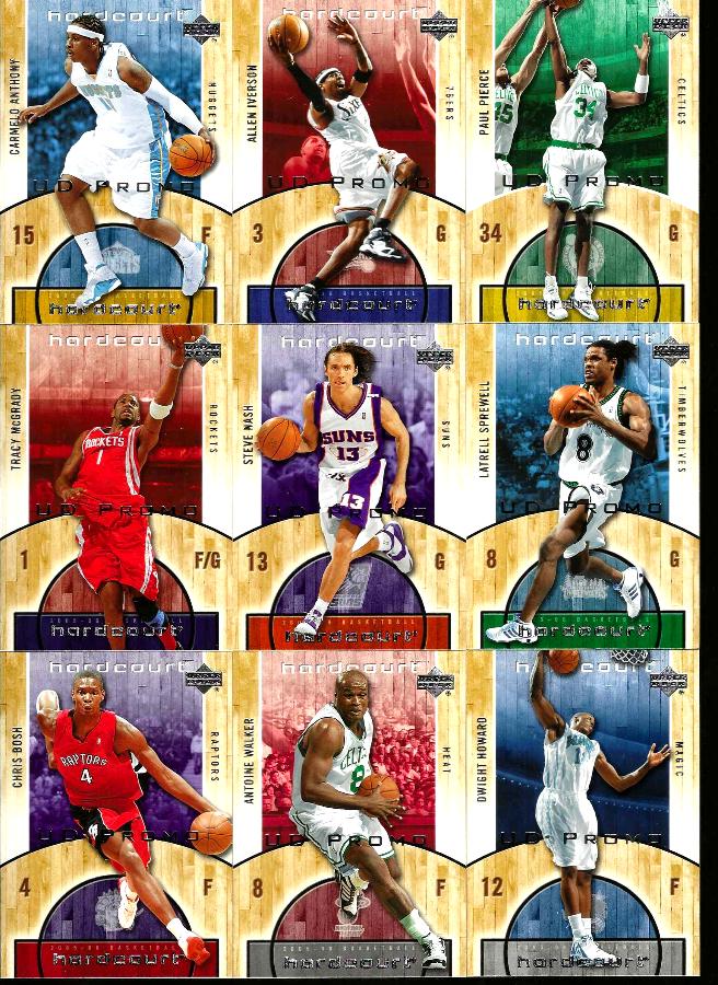 2005-06 Hardcourt  UD  PROMO - Lot of (79) Different ! Basketball cards value