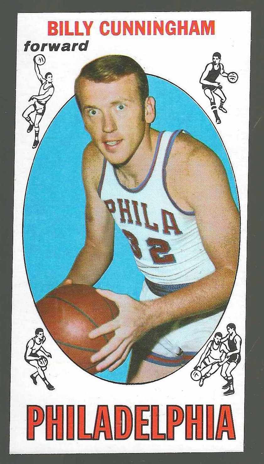 1969-70 Topps Basketball #40 Billy Cunningham ROOKIE (76ers) Basketball cards value