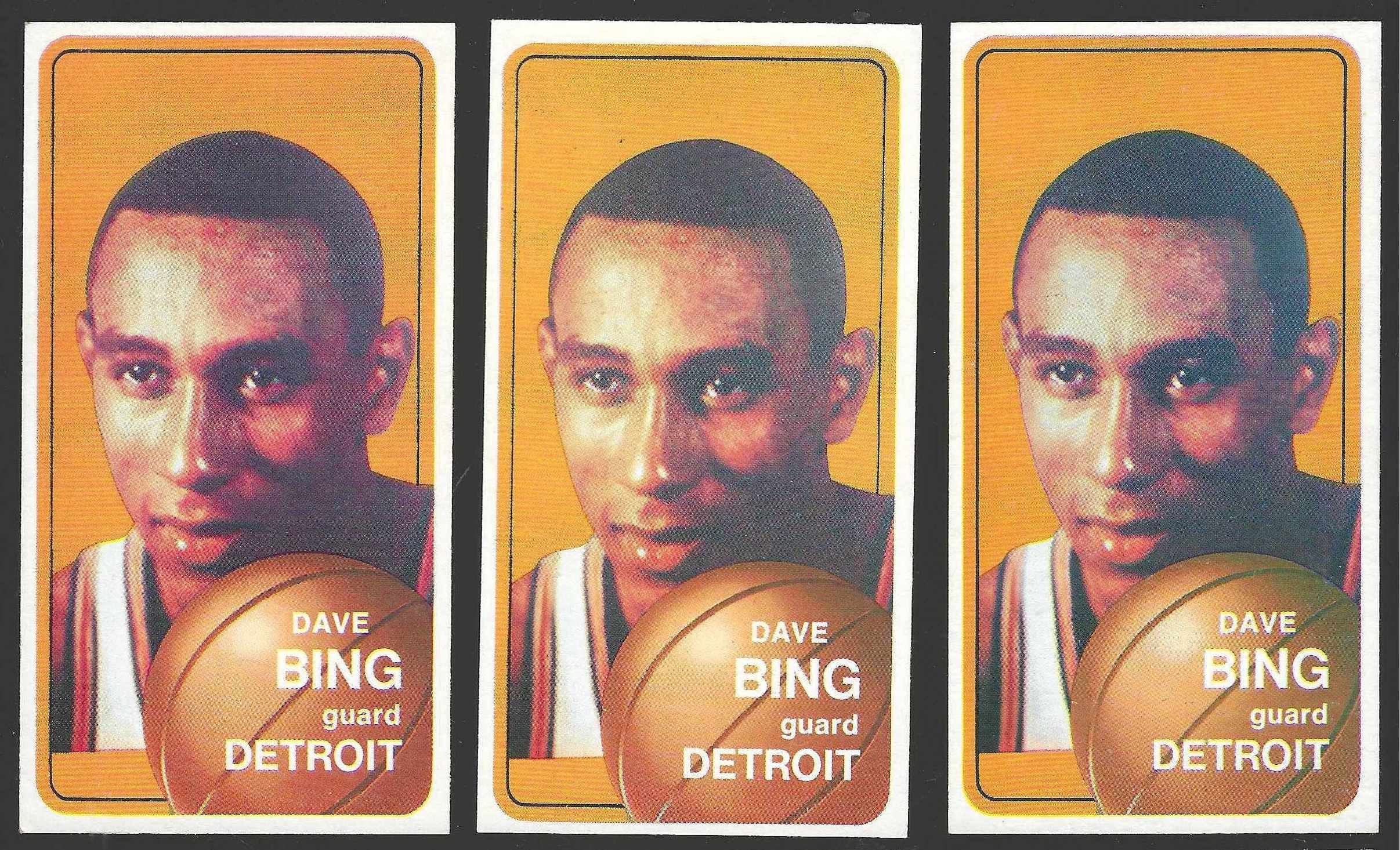 1970-71 Topps Basketball #125 Dave Bing [#] (Pistons) Basketball cards value