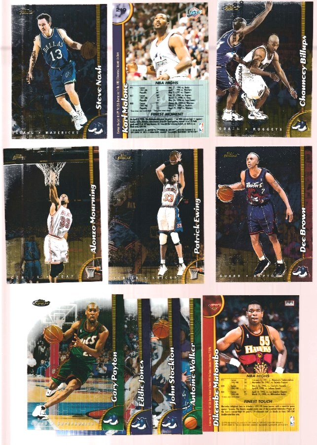 1998-99 FINEST Basketball - Starter Set/Lot (93) diff. + (7) BONUS cards Basketball cards value