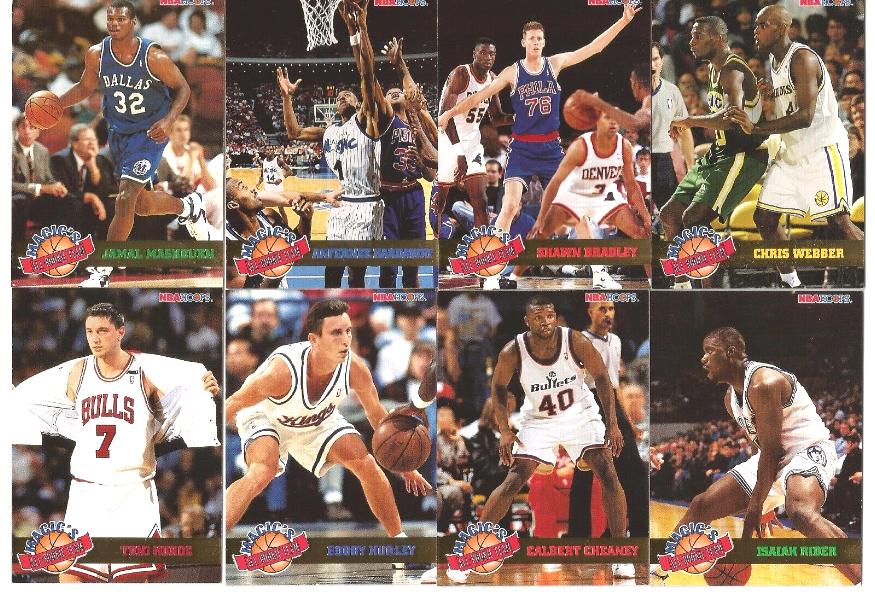 1993-94 NBA Hoops - MAGIC'S ALL-ROOKIE TEAM - Complete Insert Set (10) Basketball cards value